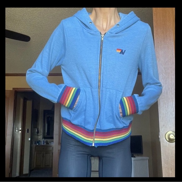 BUNDLE Aviator Nation Zip-Up XS & Free City Sweatpants Small EUC! - Picture 4 of 16